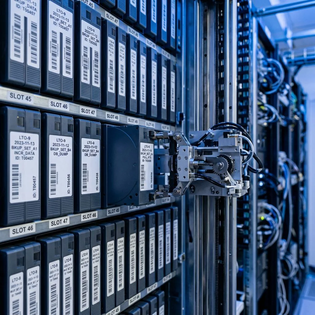 Server rack for backup and restore