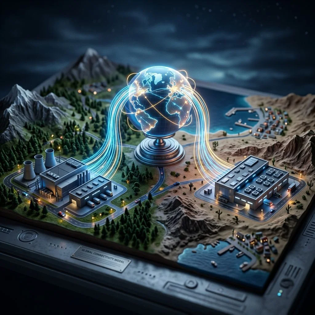 Global network connectivity for active-active DR